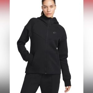 Nike Womens Tech Fleece Hoodie Sweatshirt NEW NWT Black Medium M